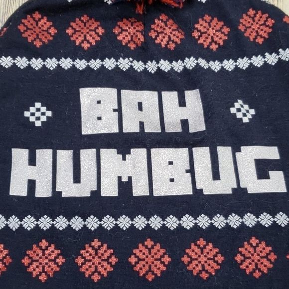 Bah Humbug Christmas WINTER hat - Picture 3 of 4